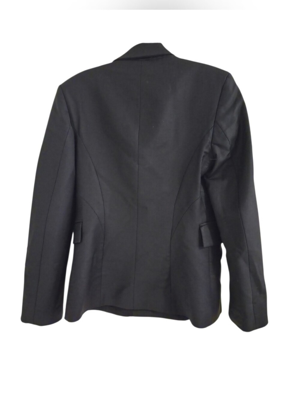 Zara Black Wool Blend Double Breasted Tailored Blazer Women's Medium - Picture 2 of 11